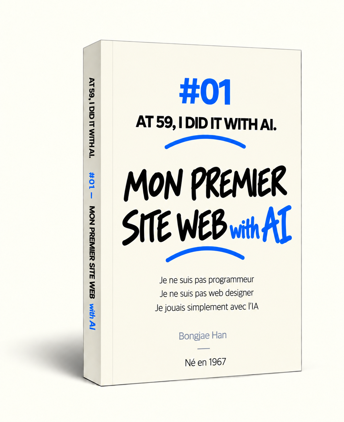 BOOK #01 – couverture de l’édition française de « Mon premier site web »