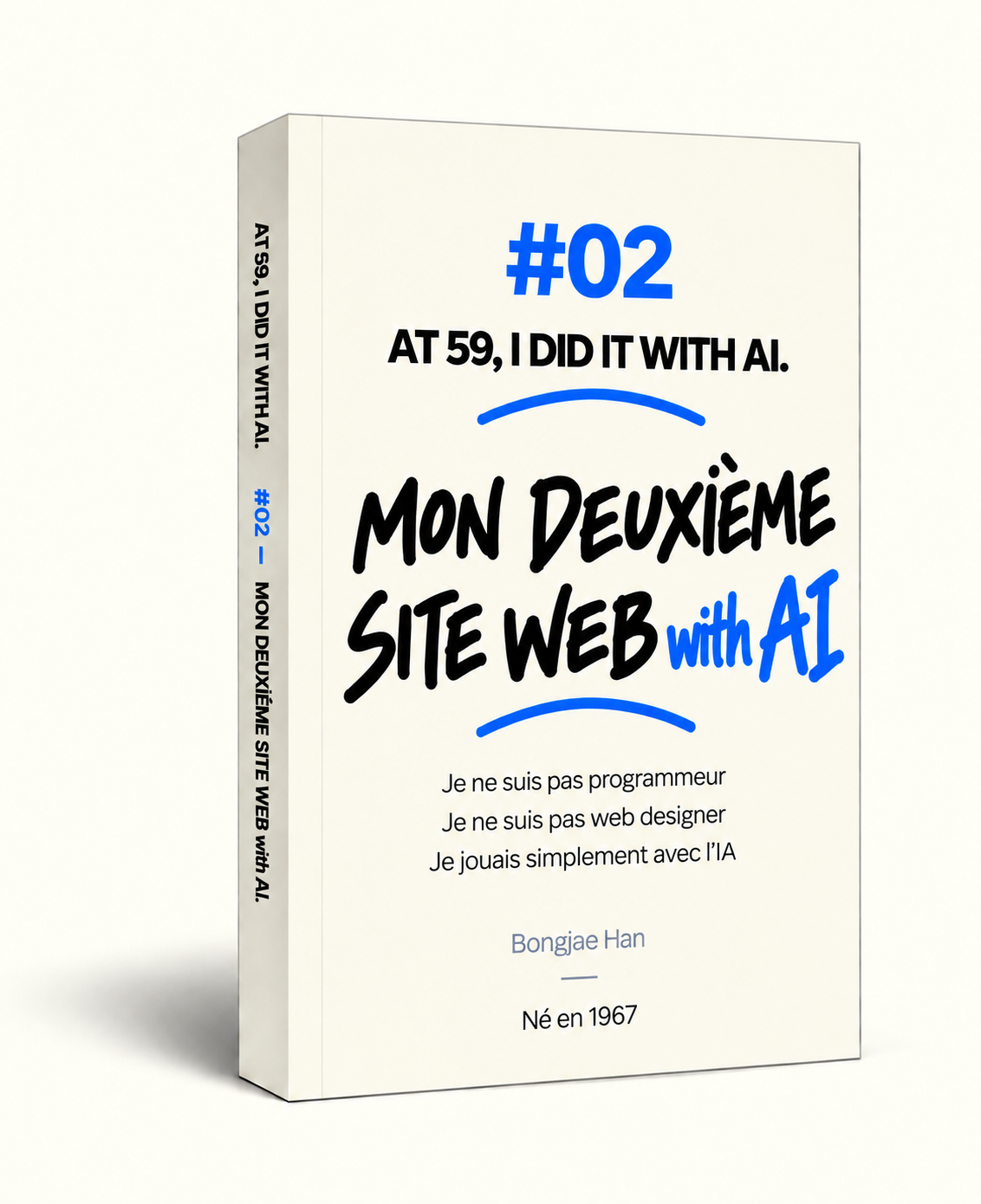 BOOK #02 – couverture de l’édition française de « Mon deuxième site web »